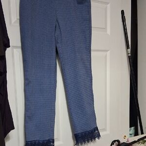 croft & barrow Blue Patterned Stretch Pants